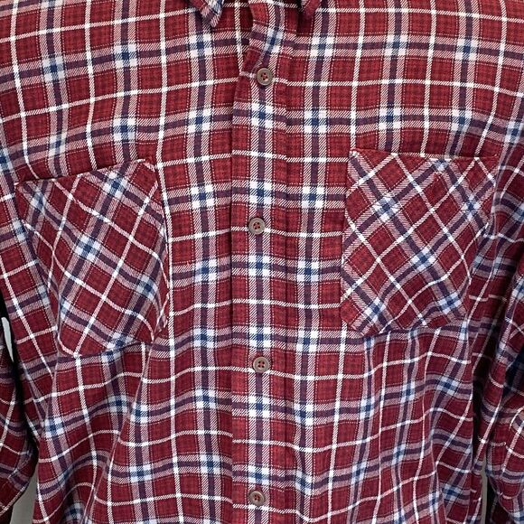 Blue Ridge Men's XLT 18.5-37 Cotton Soft Flannel Shirt Tartan Plaid Grunge Punk - Picture 4 of 11